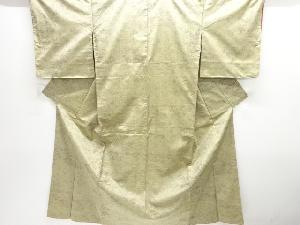 未使用品　花更紗模様織り出し西陣お召着物